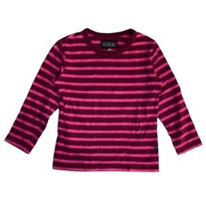 RATIA striped long sleeve shirt kids pink
